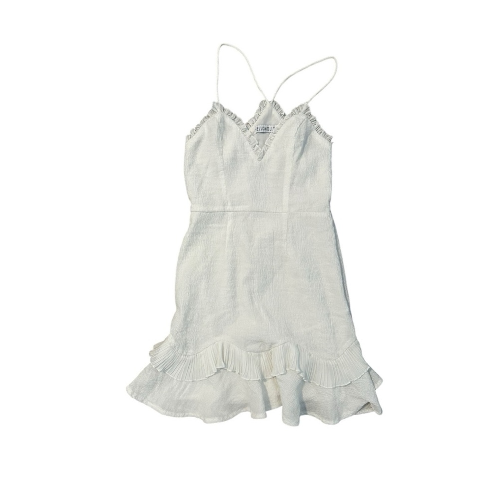 White Ruffle Dress - Picture 5 of 6
